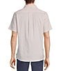 Rowm Short Sleeve Seersucker Faint Geo Print Shirt, Color:White - Image 2