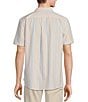 Rowm Short Sleeve Seersucker Multi Stripe Print Shirt, Color:Soft Coral - Image 2