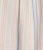 Rowm Short Sleeve Seersucker Multi Stripe Print Shirt, Color:Soft Coral - Image 4