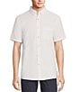 Rowm Short Sleeve Solid Seersucker Coatfront Shirt - Image 5