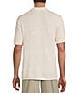 Rowm Short Sleeve Solid Slub Button Front Sweater Knit Shirt - Image 6