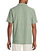 Rowm Short Sleeve Solid Terry Johnny Collar Shirt - Image 2