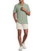 Rowm Short Sleeve Solid Terry Johnny Collar Shirt - Image 3