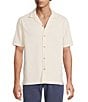 Rowm Short Sleeve Solid Textured Camp Shirt - Image 1