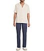 Rowm Short Sleeve Solid Textured Camp Shirt - Image 3