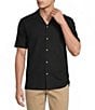 Rowm Short Sleeve Solid Textured Camp Shirt - Image 5