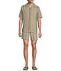 Rowm Short Sleeve Stripe Camp Shirt - Image 3
