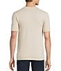 Rowm Short Sleeve Textured Solid Knit Sweater Shirt, Color:Beige - Image 2