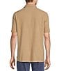 Rowm Solid Texture Short Sleeve Point Collar Button Front Shirt - Image 2