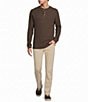Rowm Solid Waffle Knit Henley Shirt - Image 3