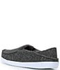 Rowm Textured Step-On Slippers, Color:Black - Image 3