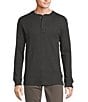 Color:Charcoal - Image 1 - The Camper Long Sleeve Thermal Henley