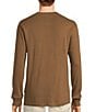 Color:Khaki - Image 2 - The Camper Long Sleeve Thermal Henley