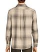 Color:Cream - Image 2 - The Lodge Collection Flannel Buffalo Plaid Button Down Shirt