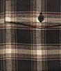 Color:Black - Image 4 - The Lodge Collection Flannel Medium Plaid Button Down Shirt