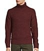 Color:Burgundy Heather - Image 1 - The Lodge Collection Long Sleeve Textured Solid Sweater