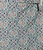 Rowm Tile Print 6#double; Swim Trunks, Color:Winter White - Image 3