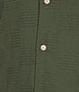 Rowm Rowm's Outsider's Oasis Short Sleeve Textured Solid Shirt, Color:Antique Green - Image 4