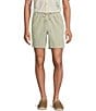 Rowm Rowm's Outsider's Oasis Solid Drawstring Corduroy Dyed Solid 7#double; Inseam Shorts, Color:Soft Mint - Image 1
