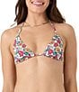 Roxy Beach Blossom Floral Triangle Swim Top - Image 1