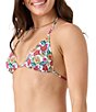 Roxy Beach Blossom Floral Triangle Swim Top - Image 3