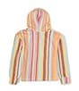 Color:Mocha Bisque Mirage Stripe - Image 2 - Big Girls 7-16 Feels Like Summer Striped Pullover Hoodie