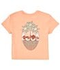 Color:Salmon - Image 1 - Big Girls 7-16 Palm Arcana Short Sleeve T-Shirt