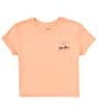 Color:Salmon - Image 2 - Big Girls 7-16 Palm Arcana Short Sleeve T-Shirt