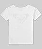 Color:Snow White - Image 2 - Big Girls 7-16 Relaxed Short Sleeve Day And Night T-Shirt