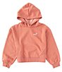 Color:Etruscan Red - Image 1 - Big Girls 8-16 Long Sleeves Turning Page Hoodie