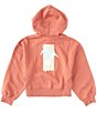 Color:Etruscan Red - Image 2 - Big Girls 8-16 Long Sleeves Turning Page Hoodie