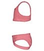 Roxy Big Girls Hula Loop Solid-Floral-Textured Tankini Top & Matching Bikini Bottom 2-Piece Swimsuit - Image 3