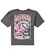 Roxy Big Girls Short Sleeve Paradise Oversized Graphic Tee - Image 1