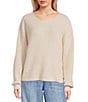 Roxy Bombay Long Sleeve Textured Plush Boucle Yarn Sweater - Image 1