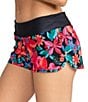 Color:Anthracite Floral - Image 4 - Endless Summer Floral Print Swim Cover-Up Board Shorts