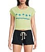 Roxy Five Palm Short Sleeve T-Shirt - Image 1