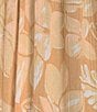 Color:Egret Soft Trop - Image 3 - Golden Dawn Floral Print Empire Waist Short Sleeve Smocked A-Line Dress