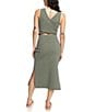 Color:Agave Green - Image 2 - Good Keepsake Back Cut-Out Midi Tank Dress