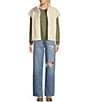 Roxy Great Divide Sherpa Plush Vest, Color:Egret - Image 3