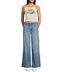 Roxy Groove Raglan Short Sleeve Color Block Cropped Graphic T-Shirt, Color:Musk Melon - Image 3