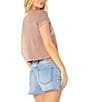 Roxy Hibiscus Row Short Sleeve Cropped T-Shirt - Image 2