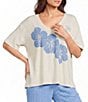 Roxy Hibiscus Short Sleeve T-Shirt - Image 1