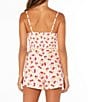 Roxy Island Sun Sleeveless Cherry Print Linen Blend Tank Top - Image 2