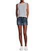 Roxy Java Striped Sleeveless Tank Top, Color:Star Sapphire - Image 3