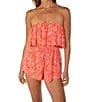 Roxy Let's Go Sleeveless Printed Romper - Image 1