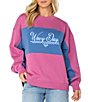 Roxy Lineup Long Sleeve Color Blocked Crew Neck Oversized Pullover - Image 1