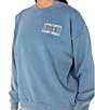 Roxy Lineup Long Sleeve Oversized Fleece Sweatshirt - Image 2