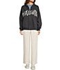 Roxy Lineup Relaxed Fit Long Sleeve Oversized Zip-Up Hooded Jacket, Color:Phantom - Image 4