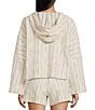 Roxy Coordinating Long Sleeve Stripe Rich Coast Poncho - Image 2