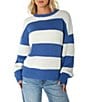 Roxy Long Sleeve Striped West Side Sweater - Image 1